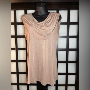 Women’s tan sleeveless top | Size Large